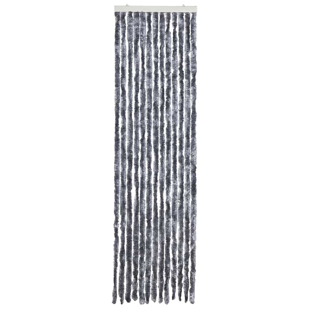 Vidaxl vliegengordijn 56x200 cm chenille zilverkleurig