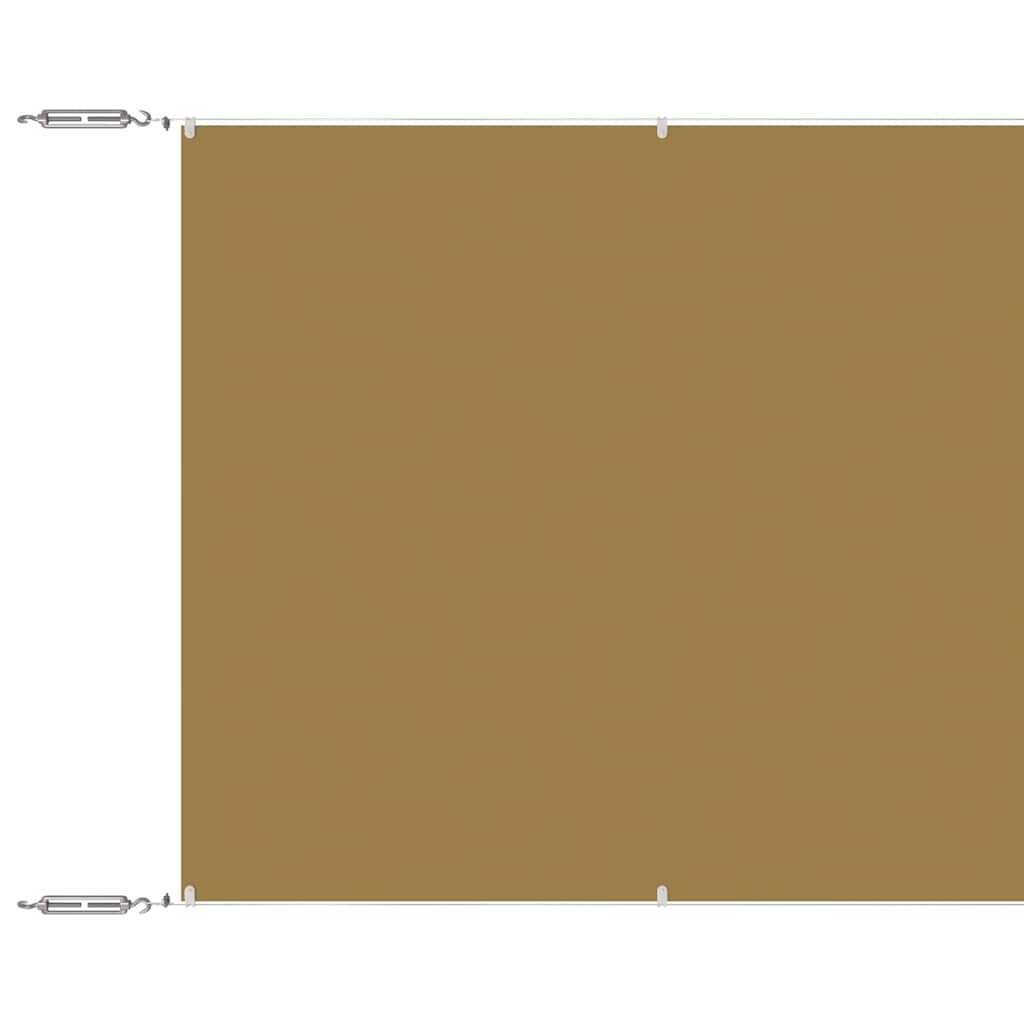 Vidaxl luifel verticaal 180x800 cm oxford stof beige