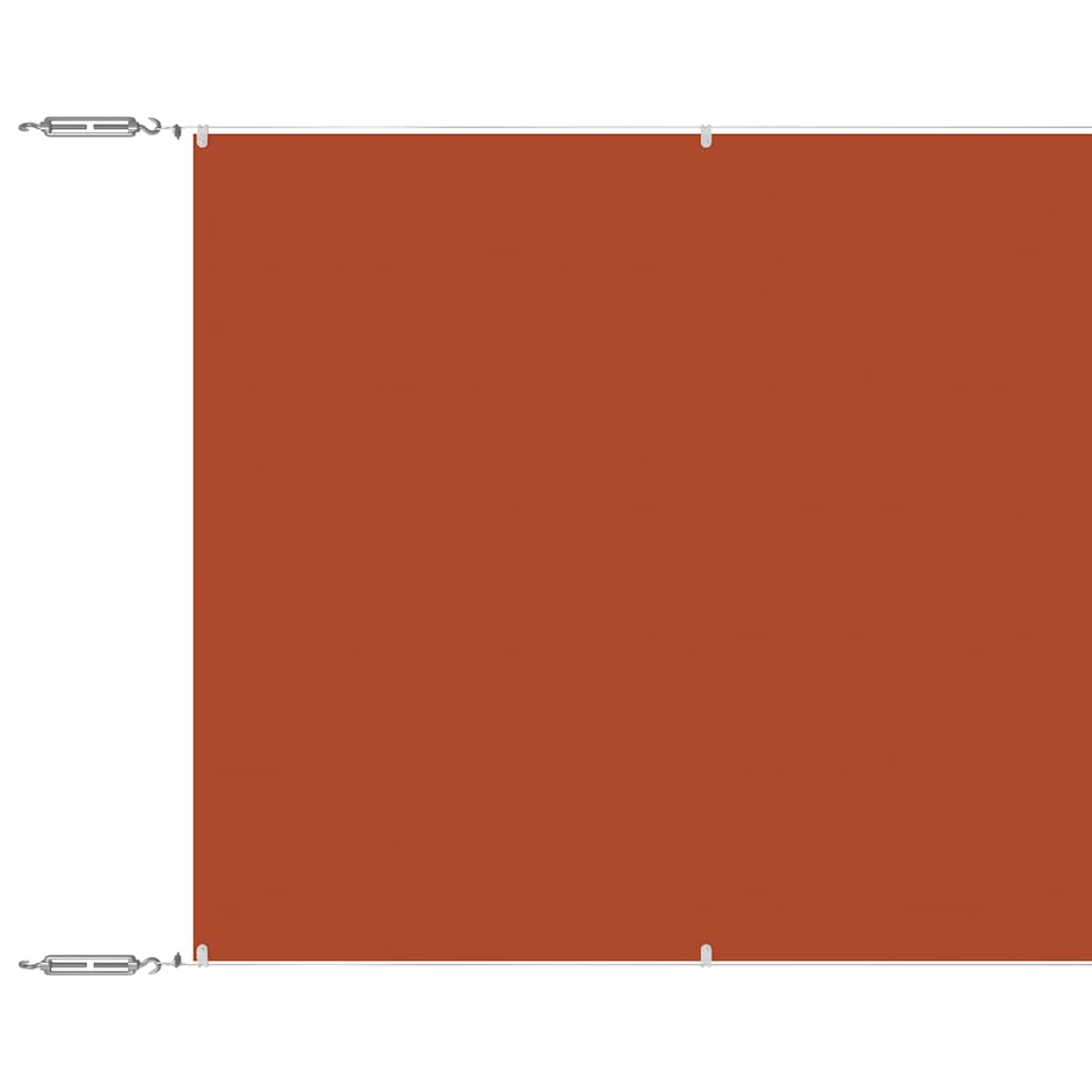Vidaxl luifel verticaal 60x1200 cm oxford stof terracottakleurig