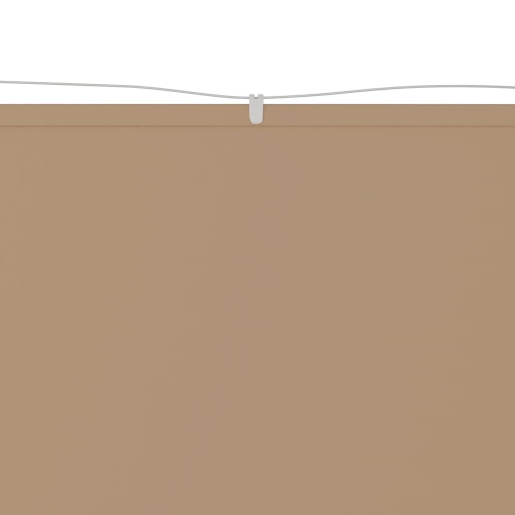 Vidaxl luifel verticaal 60x420 cm oxford stof taupe