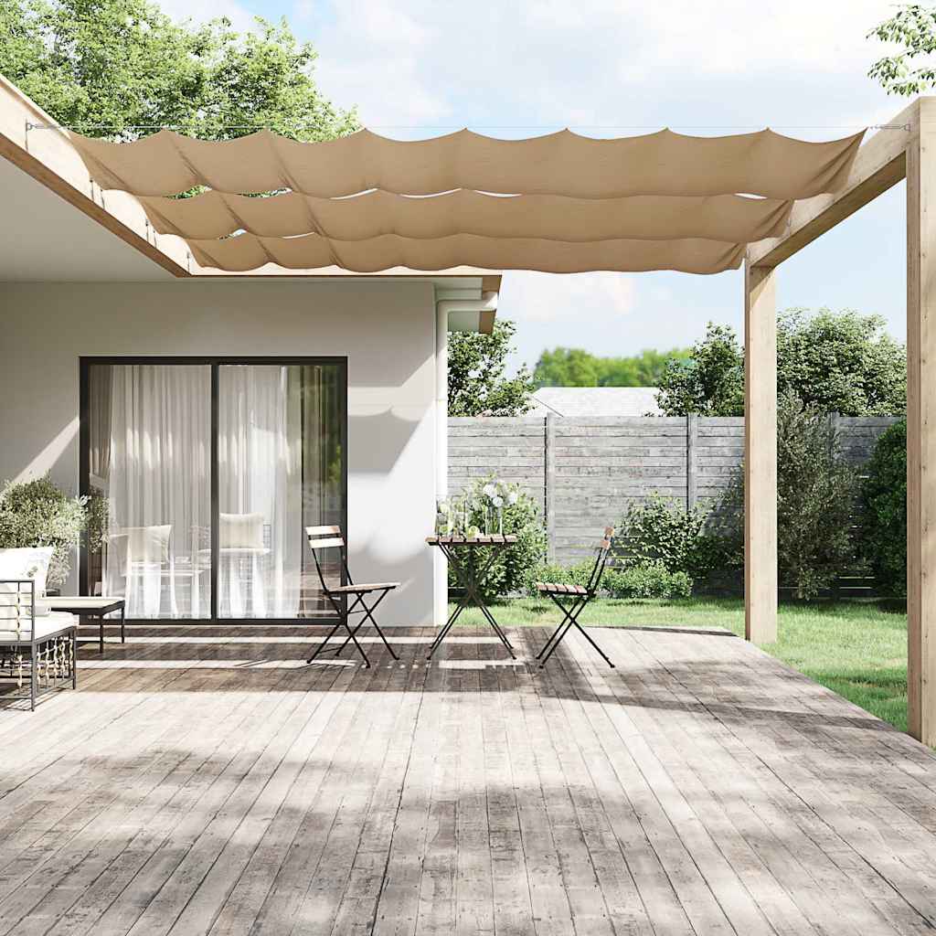 Vidaxl luifel verticaal 60x1000 cm oxford stof taupe