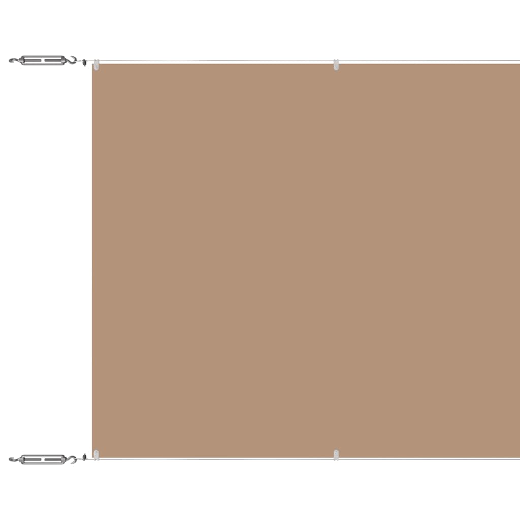 Vidaxl luifel verticaal 140x600 cm oxford stof taupe