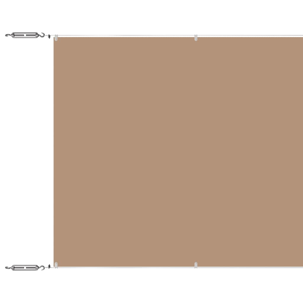 Vidaxl luifel verticaal 180x1200 cm oxford stof taupe