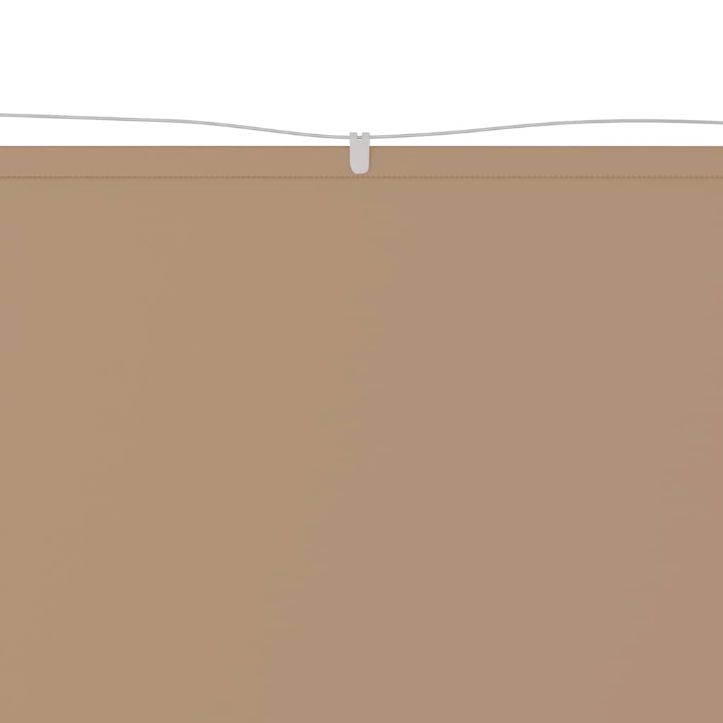 Vidaxl luifel verticaal 180x1200 cm oxford stof taupe