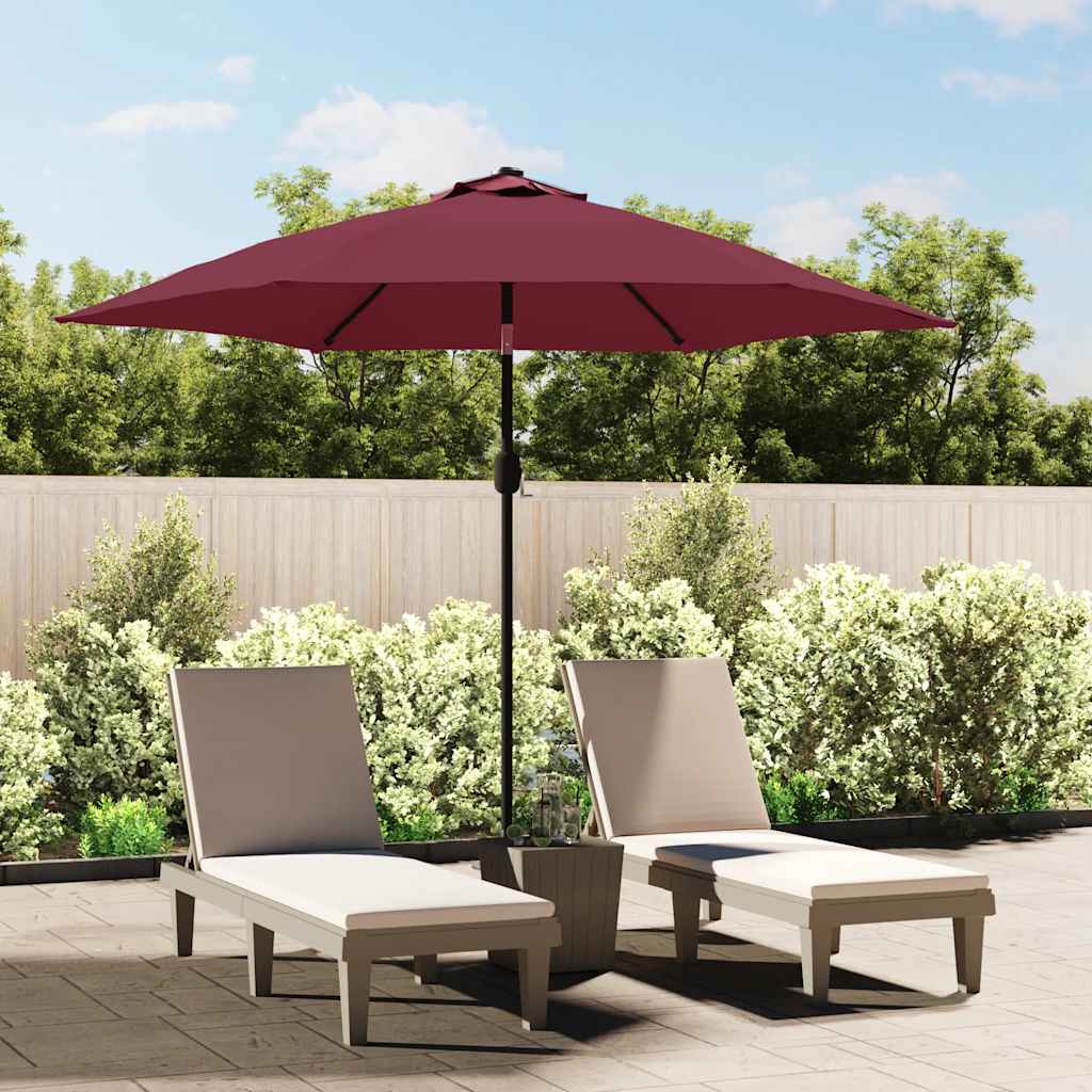 VidaXL vervangingsdoek voor parasol 300 cm bordeauxrood