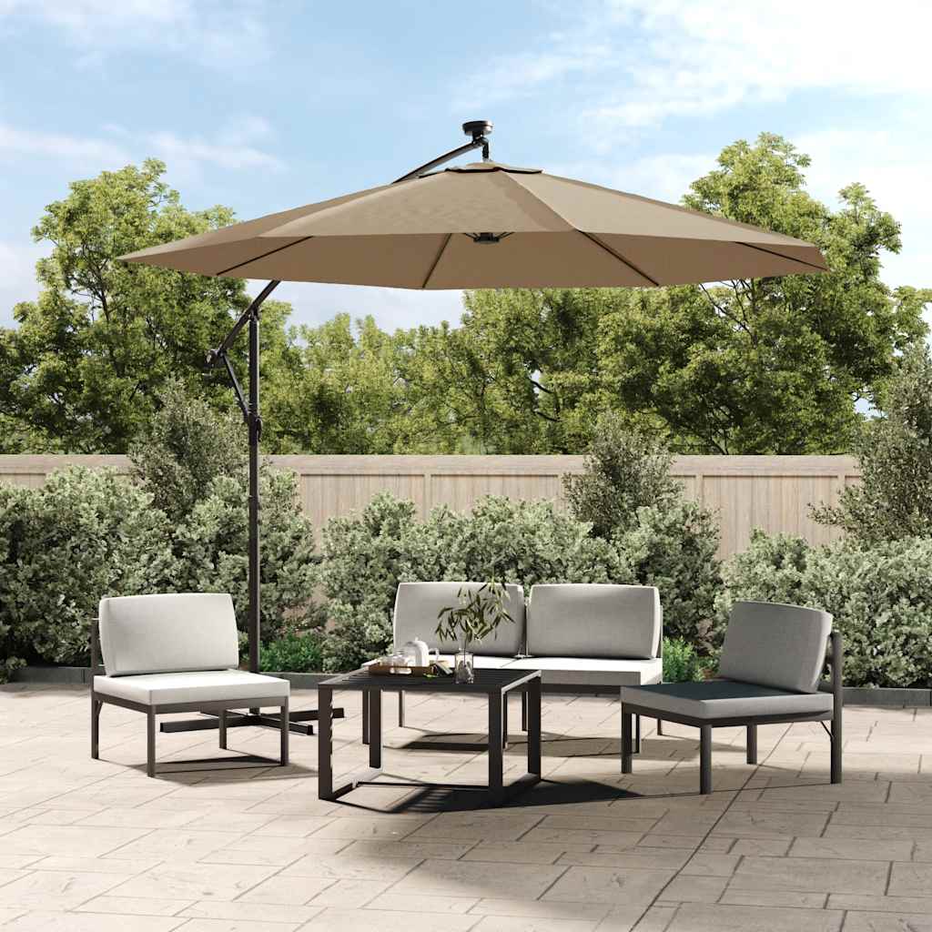 Vidaxl vervangende stof voor zweefparasol taupe 350 cm