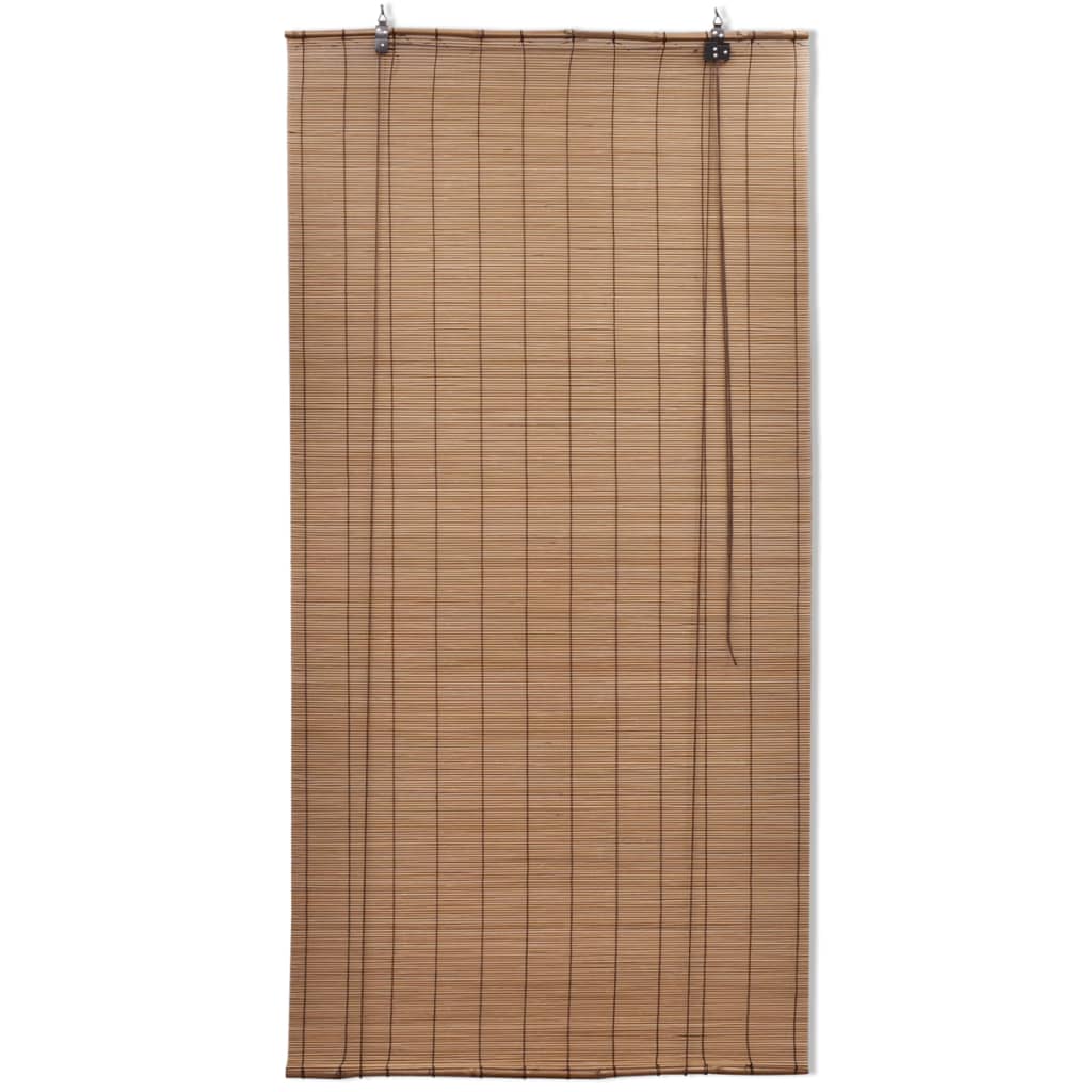 Vidaxl rolgordijnen 2 st 100x160 cm bamboe bruin