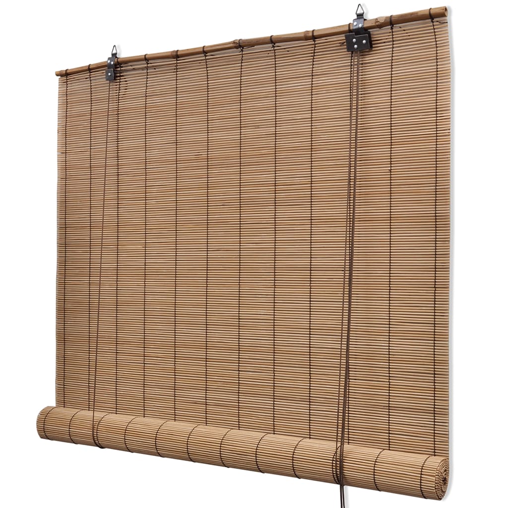 Vidaxl rolgordijnen 2 st 150x220 cm bamboe bruin