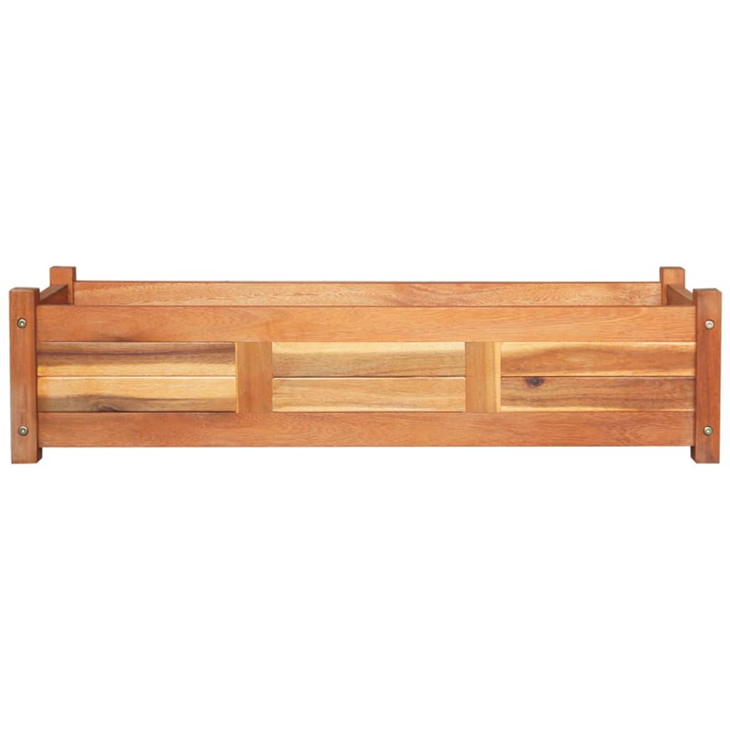 VidaXL Plantenbakken 2 st 100x30x25 cm acaciahout