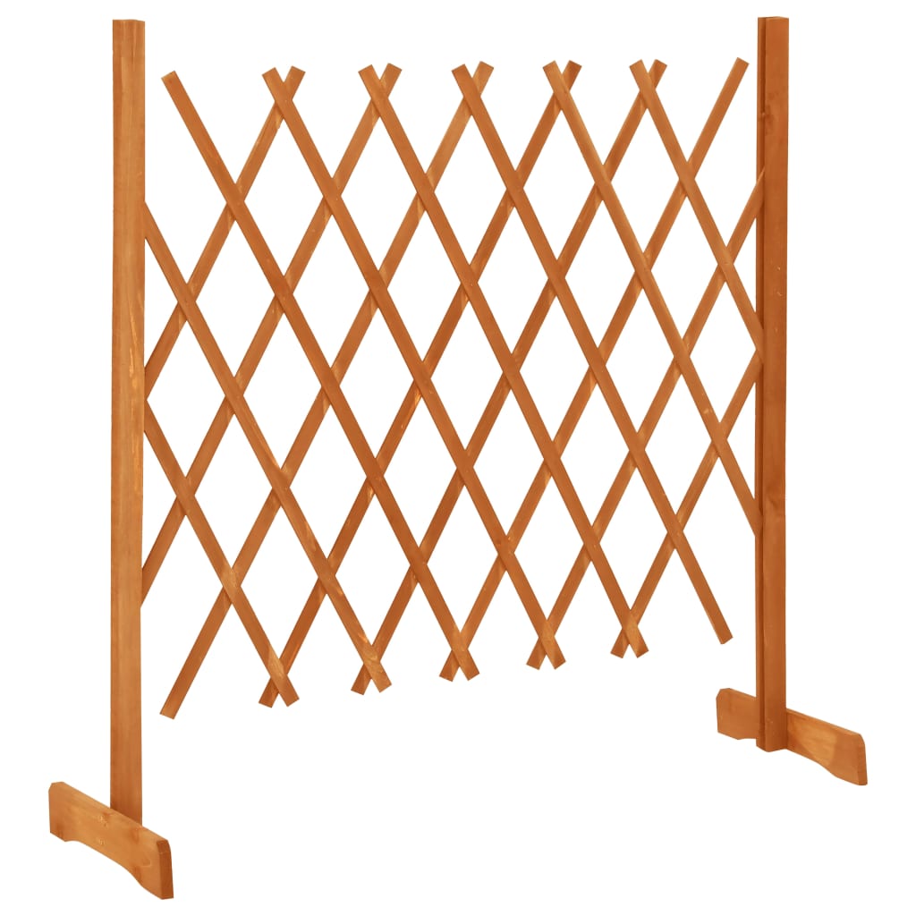 Vidaxl tuinlatwerk 120x90 cm massief vuurhout oranje