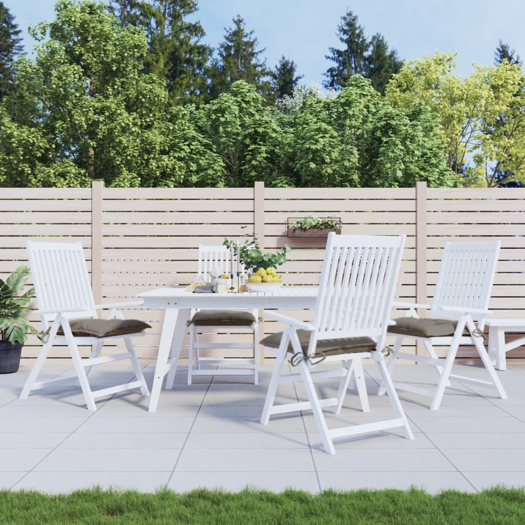 Vidaxl stoelkussens 4 st 50x50x7 cm oxford stof taupe
