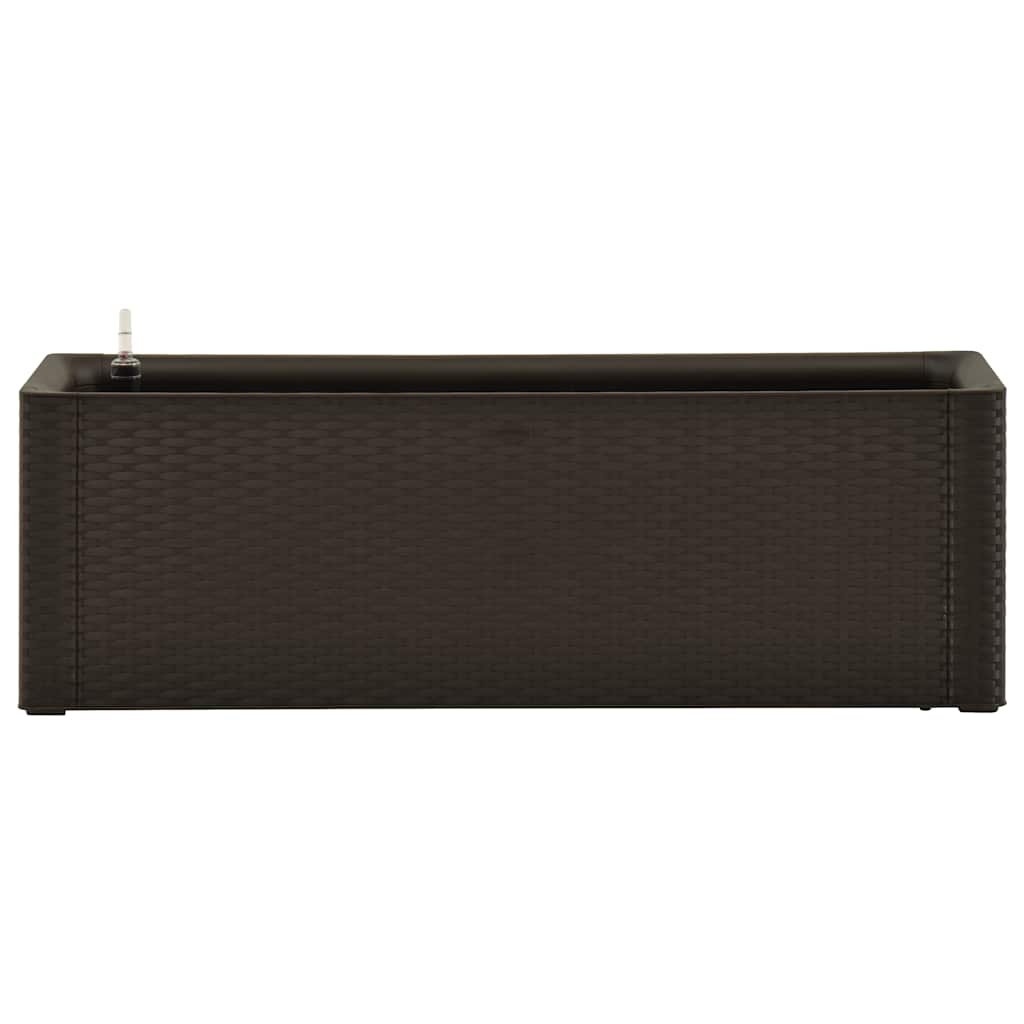 Vidaxl plantenbak hoog met zelfbewateringssysteem 100x43x33 cm mokka