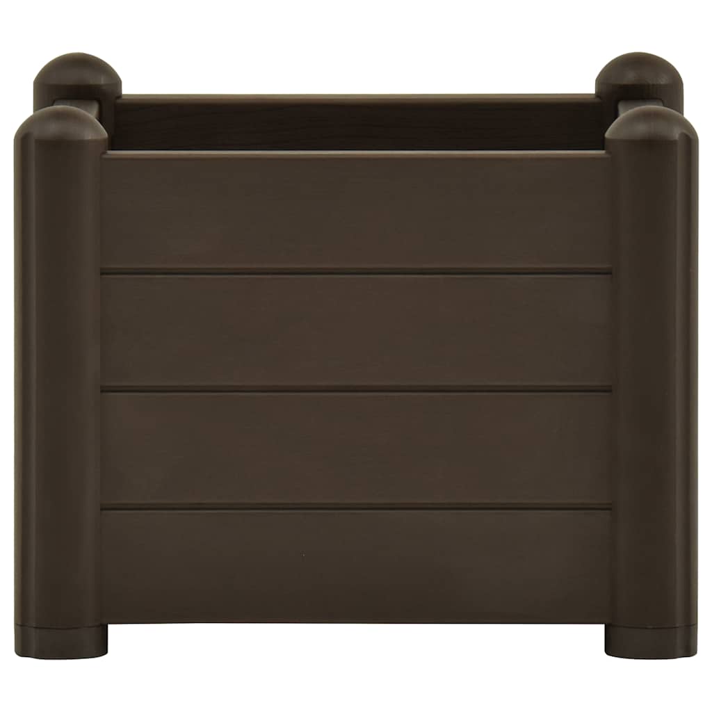 Vidaxl plantenbak 43x43x35 cm pp mokka