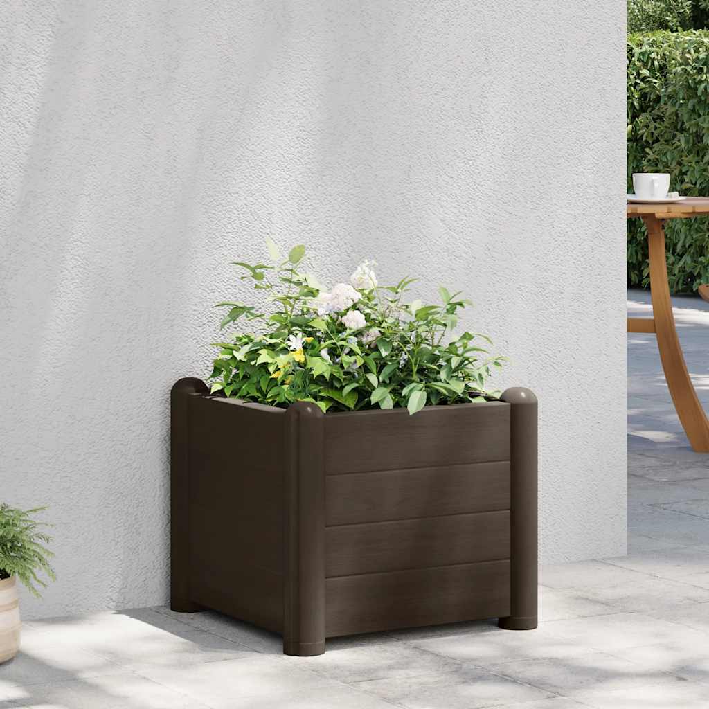 Vidaxl plantenbak 43x43x35 cm pp mokka