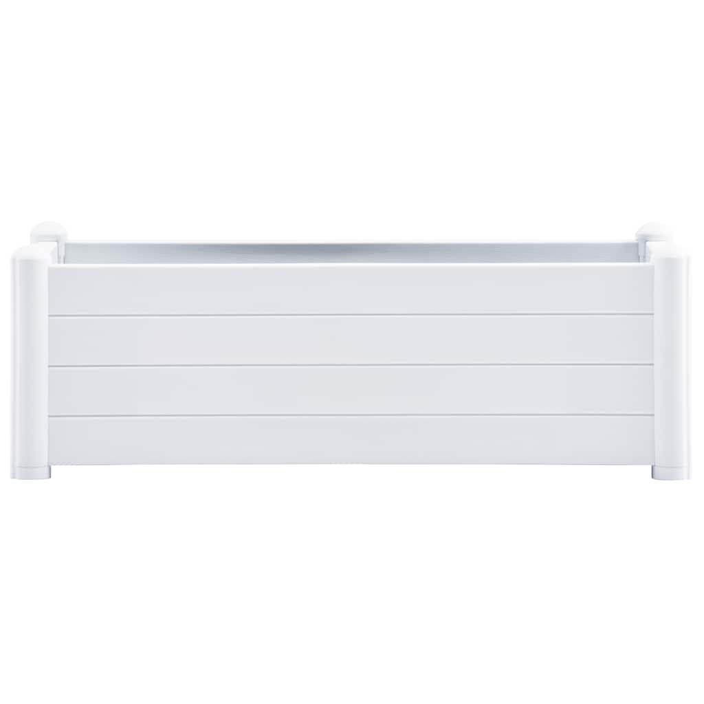 Vidaxl plantenbak 100x43x35 cm pp wit