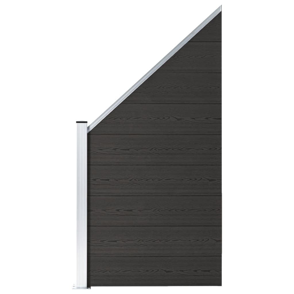 Vidaxl beschermpaneel 95x(105-180) cm hkc zwart