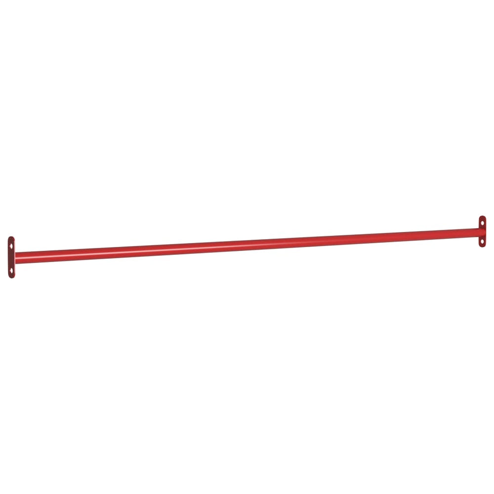 Vidaxl rekstokken 3 st 125 cm staal rood
