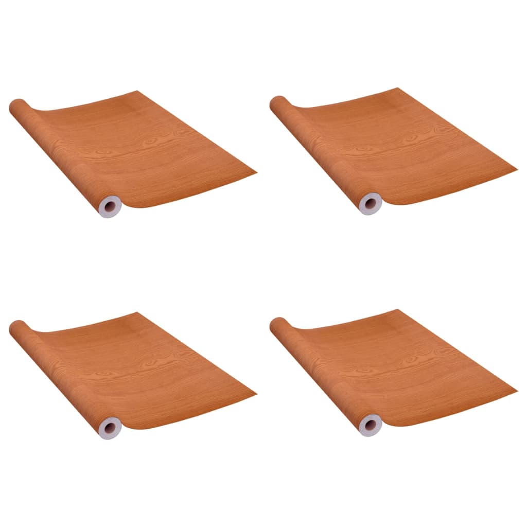 Vidaxl deurfolies zelfklevend 4 st 210x90 cm pvc lichteikenkleurig