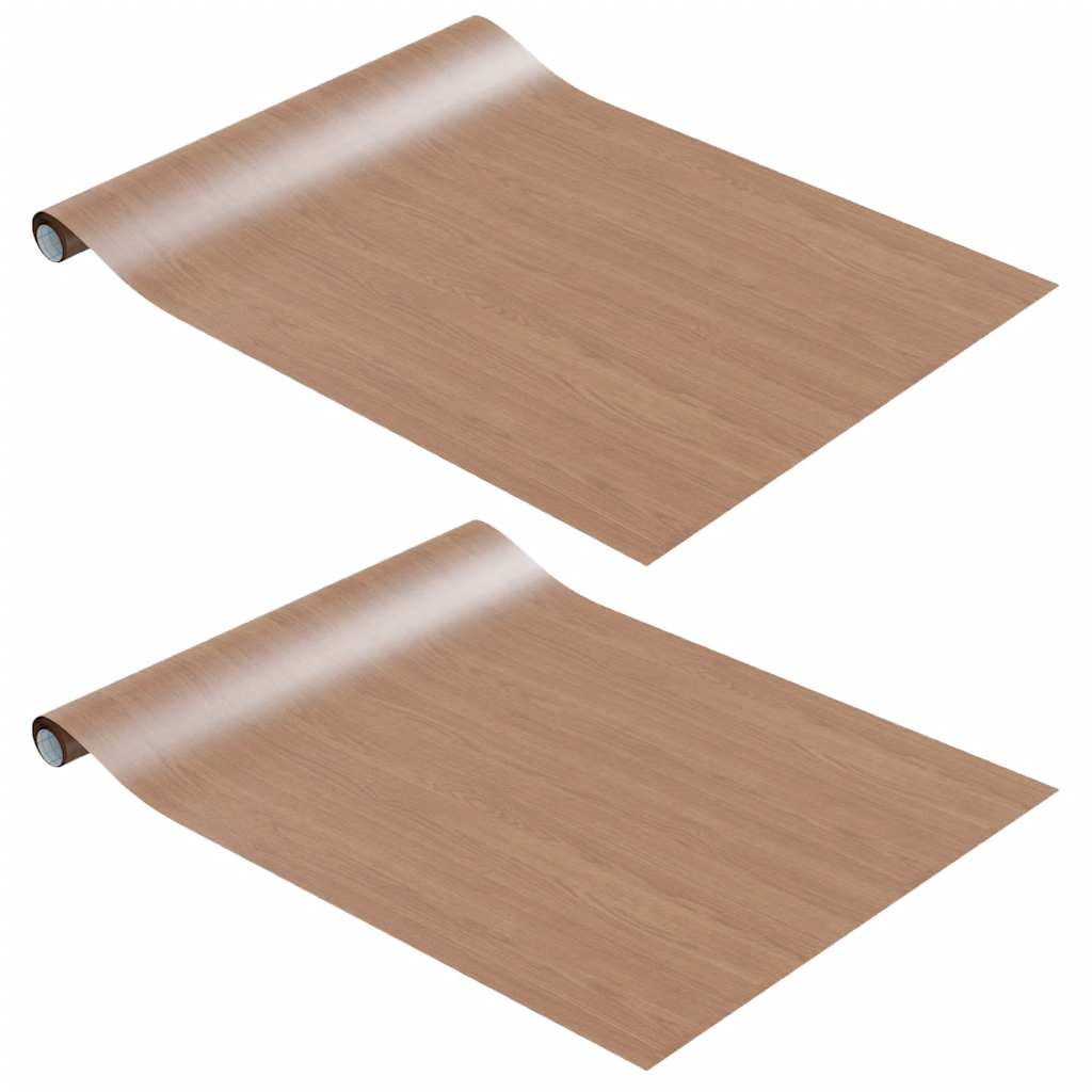 VidaXL Meubelfolies zelfklevende 2 st 500x90 cm PVC lichteikenkleurig