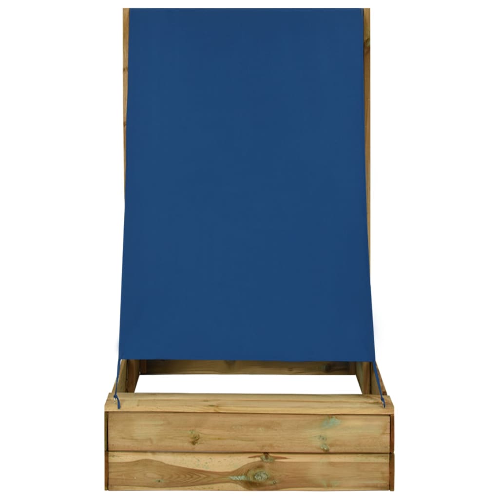 VidaXL Zandbak met dak 80x60x97,5 cm geïmpregneerd groenenhout