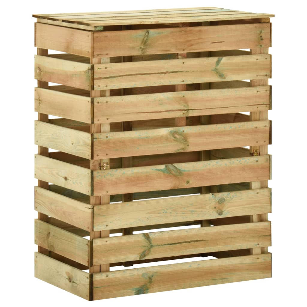 VidaXL Tuincompostbak gelat 80x50x100 cm geïmpregneerd groenenhout