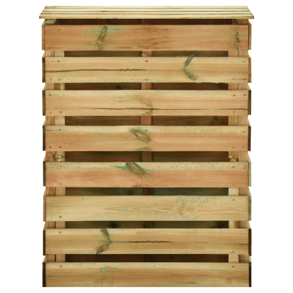 VidaXL Tuincompostbak gelat 80x50x100 cm geïmpregneerd groenenhout
