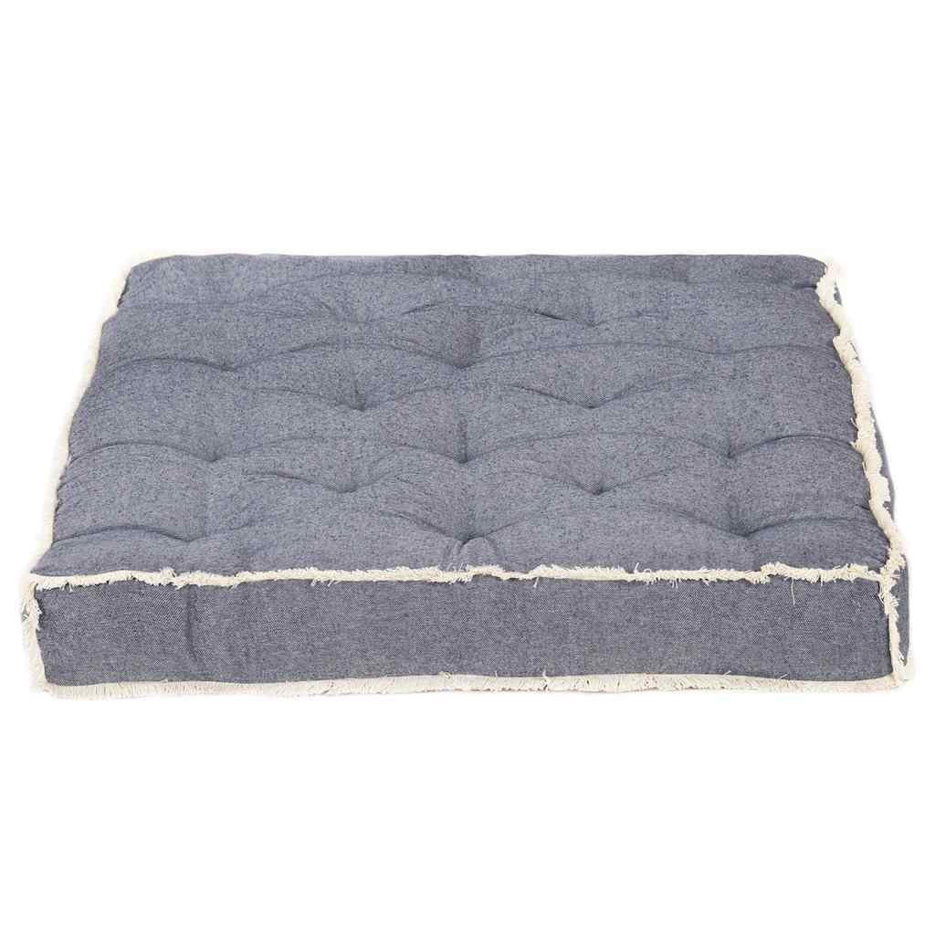 Vidaxl bankkussen pallet 120x80x10 cm blauw