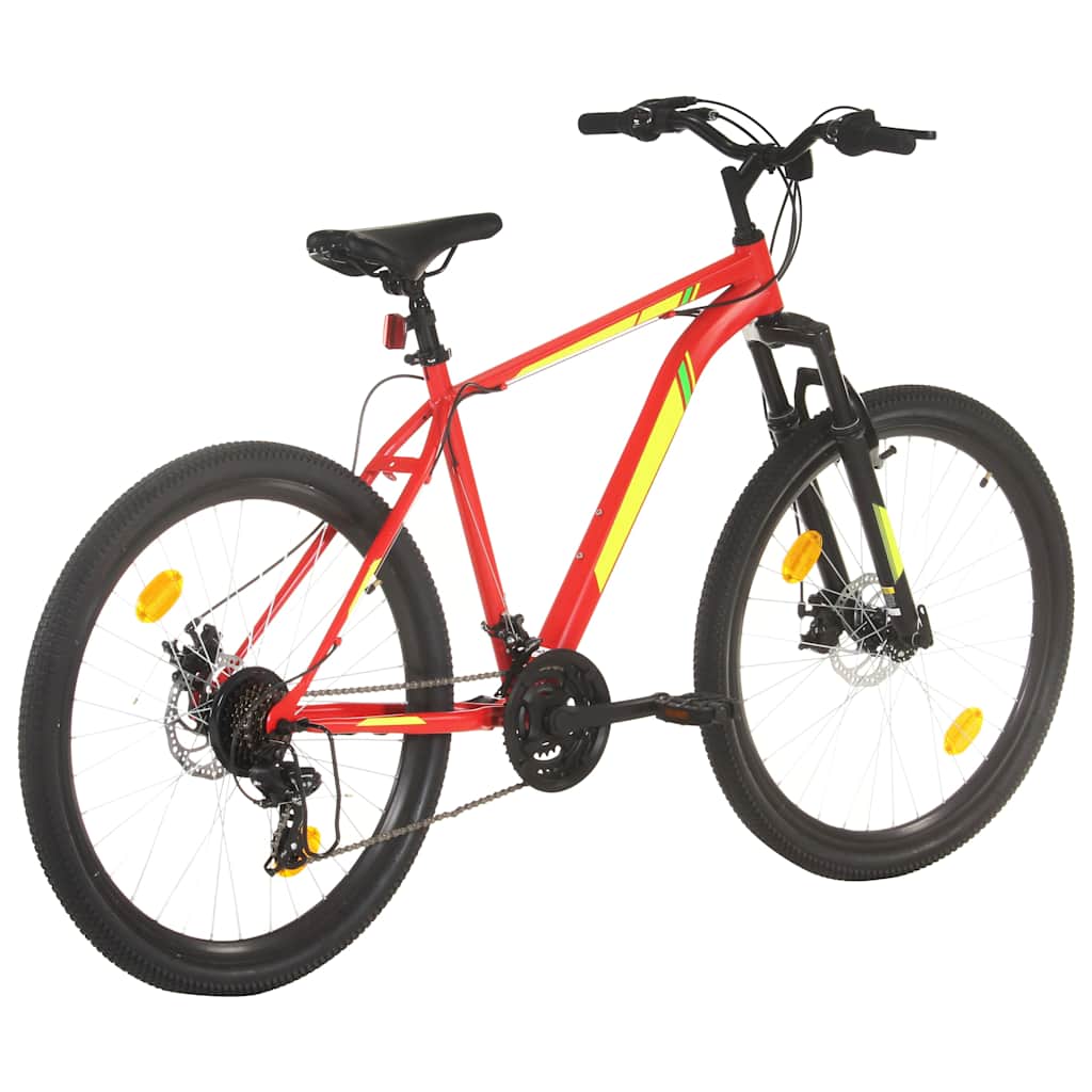 Vidaxl mountainbike 21 versnellingen 27,5 inch wielen 42 cm frame rood