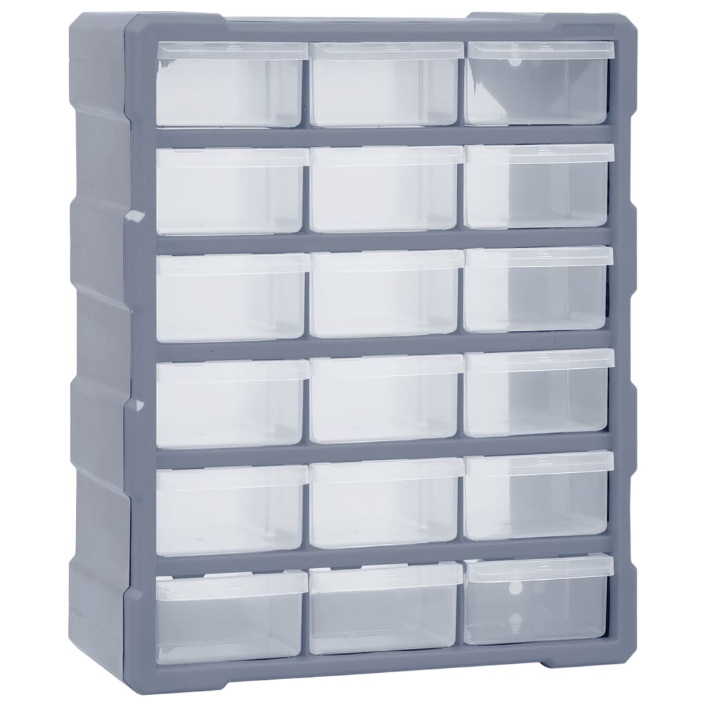 Vidaxl organizer met 18 medium lades 38x16x47 cm