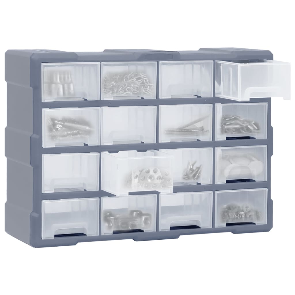 Vidaxl organizer met 16 medium lades 52x16x37 cm