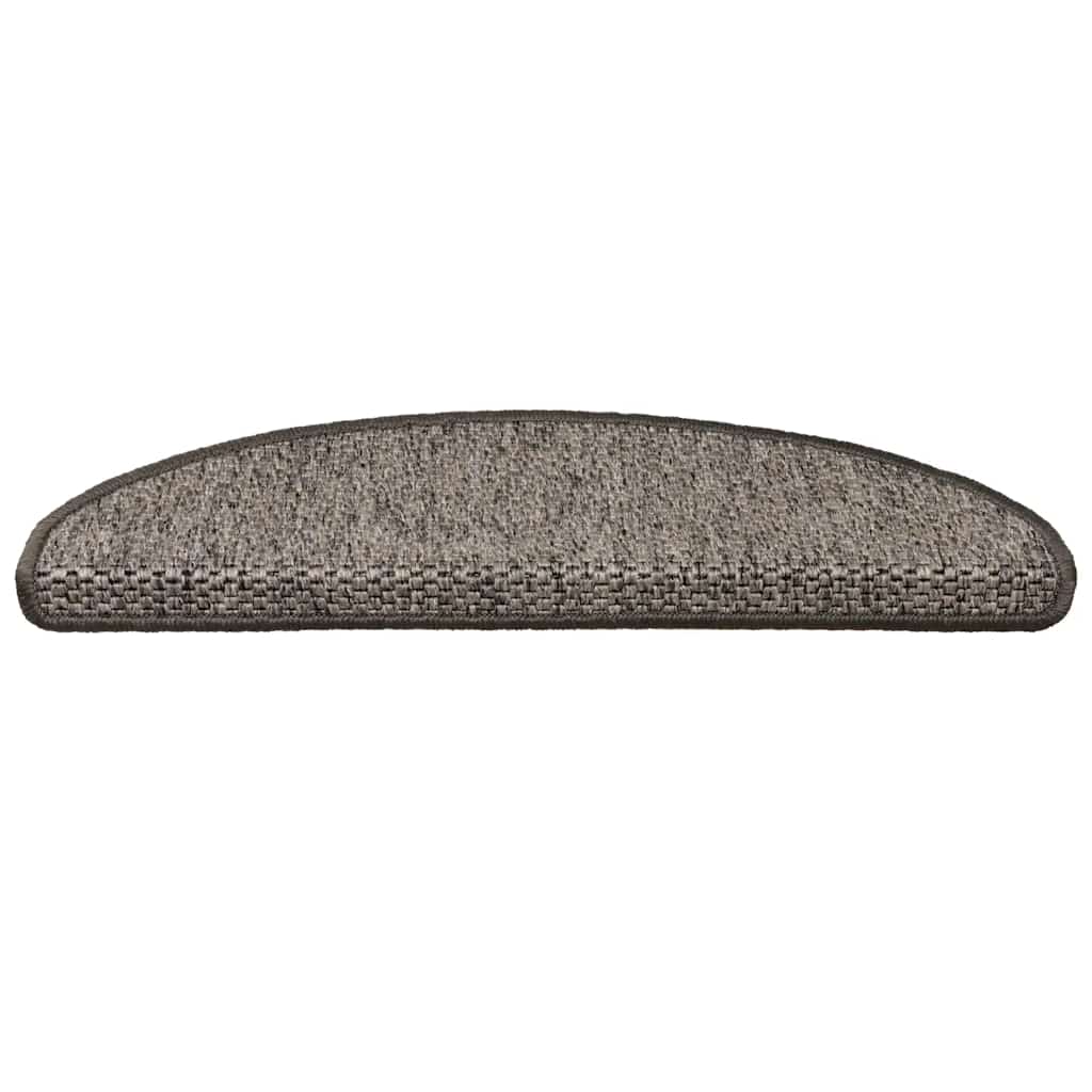 Vidaxl trapmatten zelfklevend 15 st sisal-look 65x21x4 cm grijs-beige