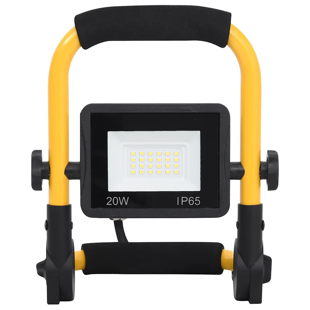 Vidaxl spotlight met handvat led 20 w warmwit