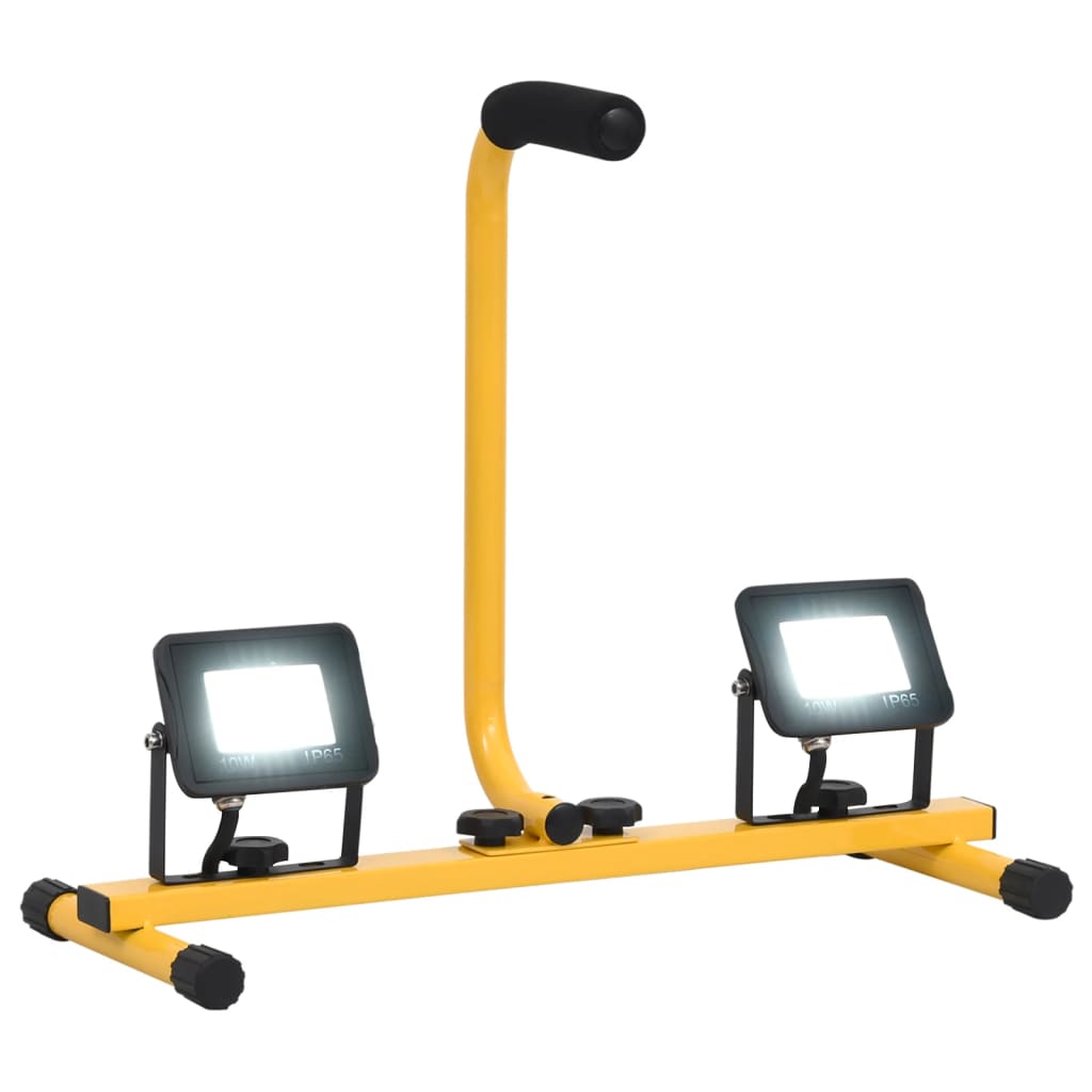 Vidaxl verstraler met handvat led 2x10 w koudwit