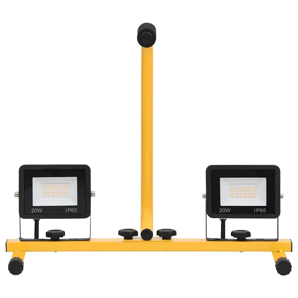Vidaxl verstraler met handvat led 2x20 w koudwit