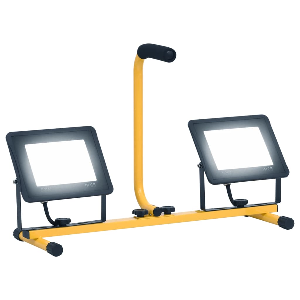 Vidaxl verstraler met handvat led 2x50 w koudwit
