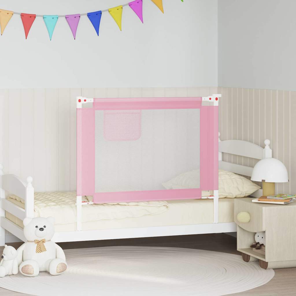 Vidaxl bedhekje peuter 100x25 cm stof roze