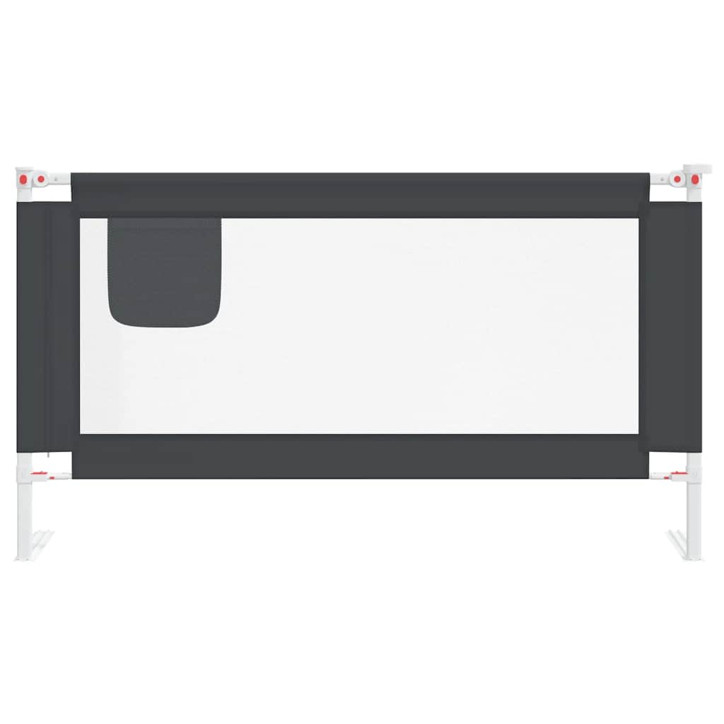 Vidaxl bedhekje peuter 150x25 cm stof donkergrijs