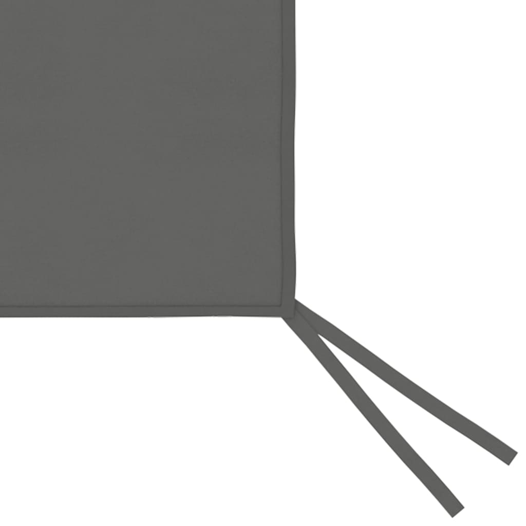 VidaXL Prieelzijwand met ramen 4x2m antracietkleurig