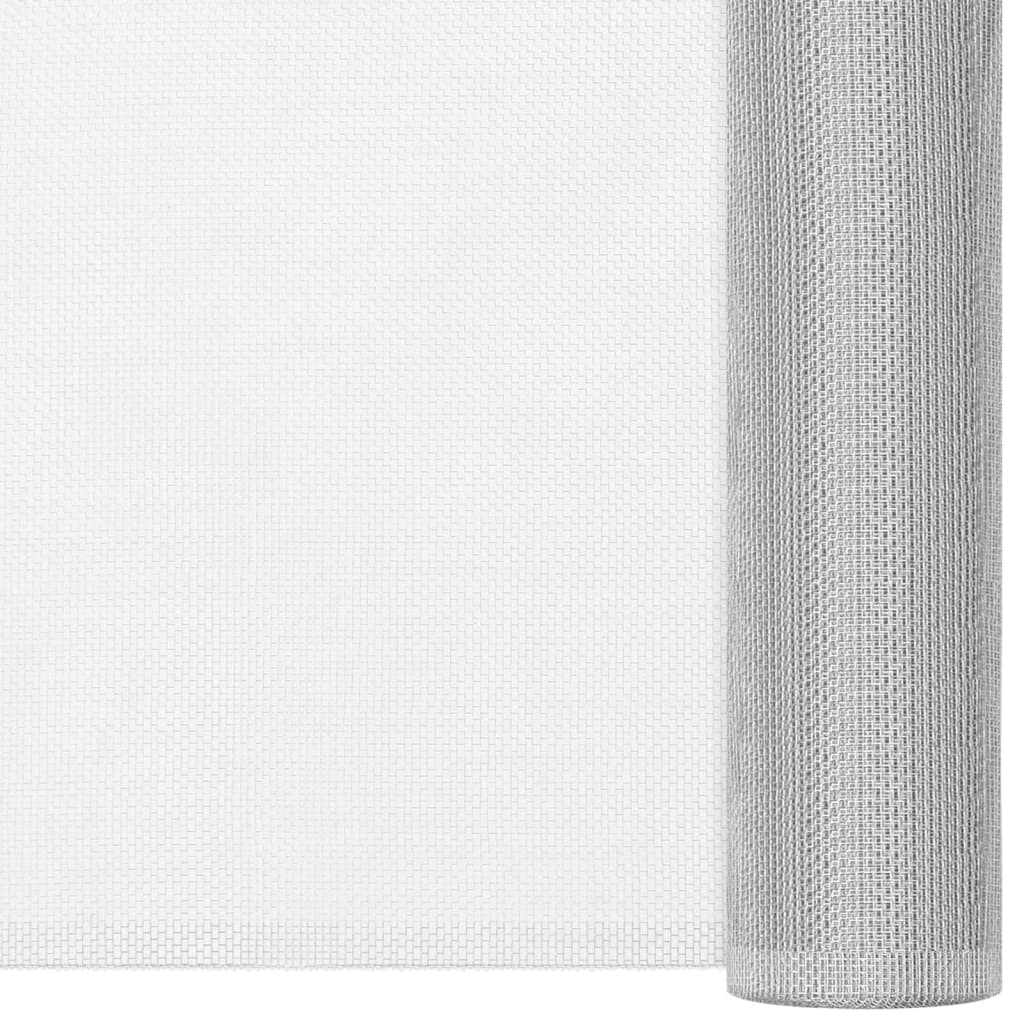 Vidaxl gaas 60x1000 cm aluminium zilverkleurig
