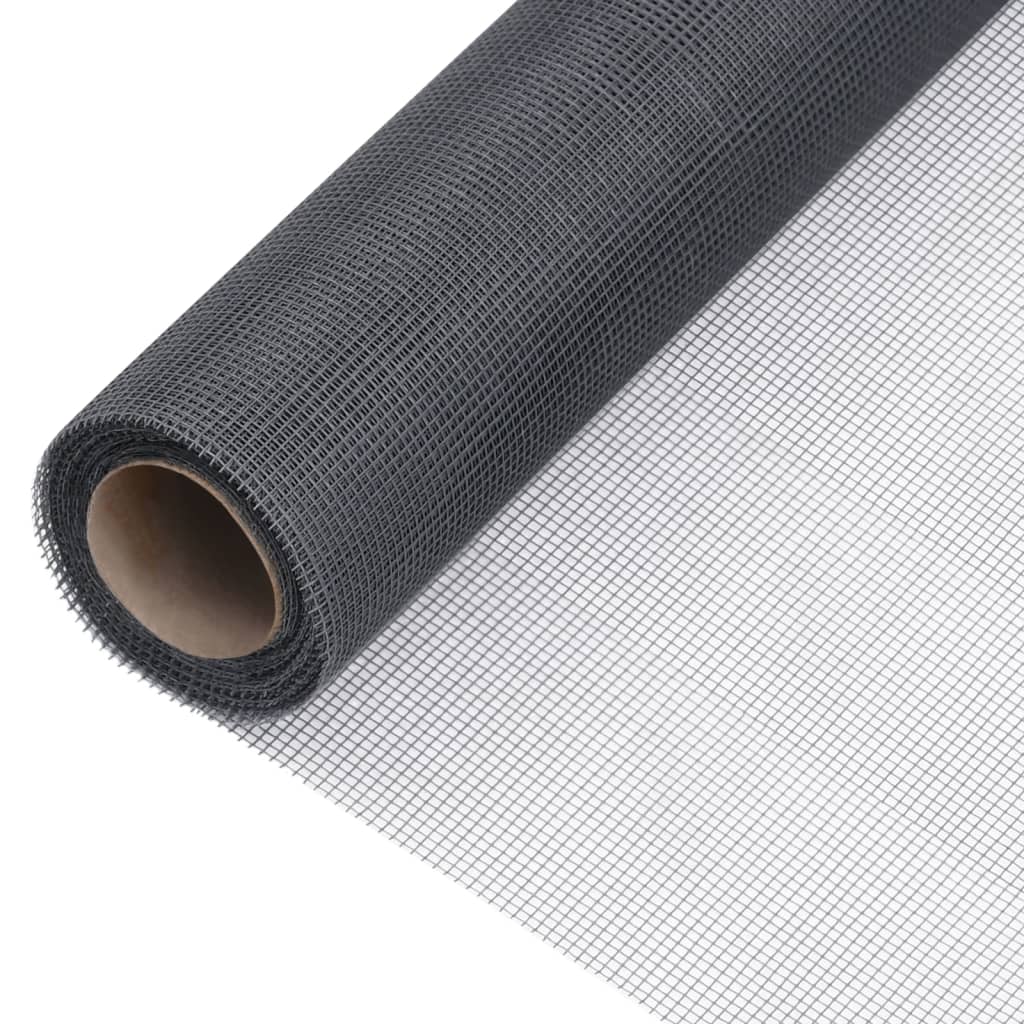 Vidaxl gaas 112x2000 cm glasvezel grijs