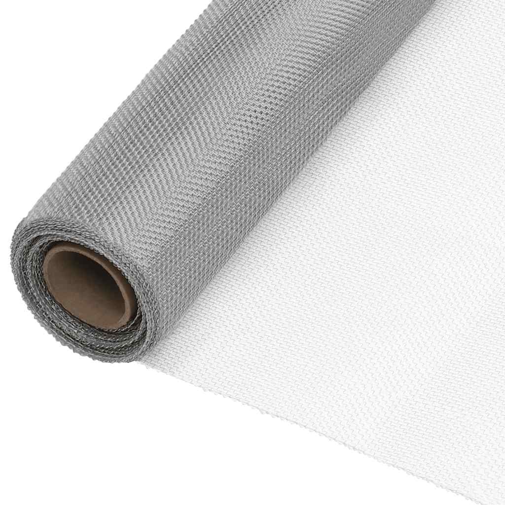 Vidaxl gaas 60x1000 cm roestvrij staal zilverkleurig