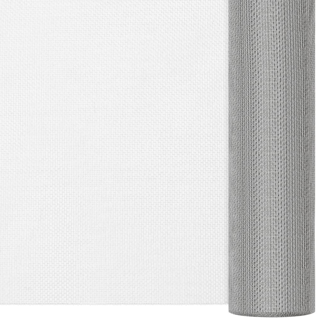 Vidaxl gaas 80x1000 cm roestvrij staal zilverkleurig