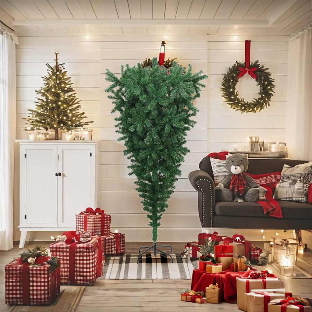 VidaXL Kunstkerstboom verkregen met standaard 180 cm groen
