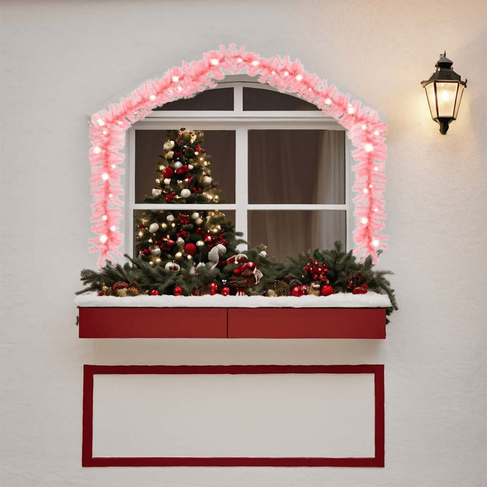 Vidaxl kerstslinger met led-lampjes 10 m roze