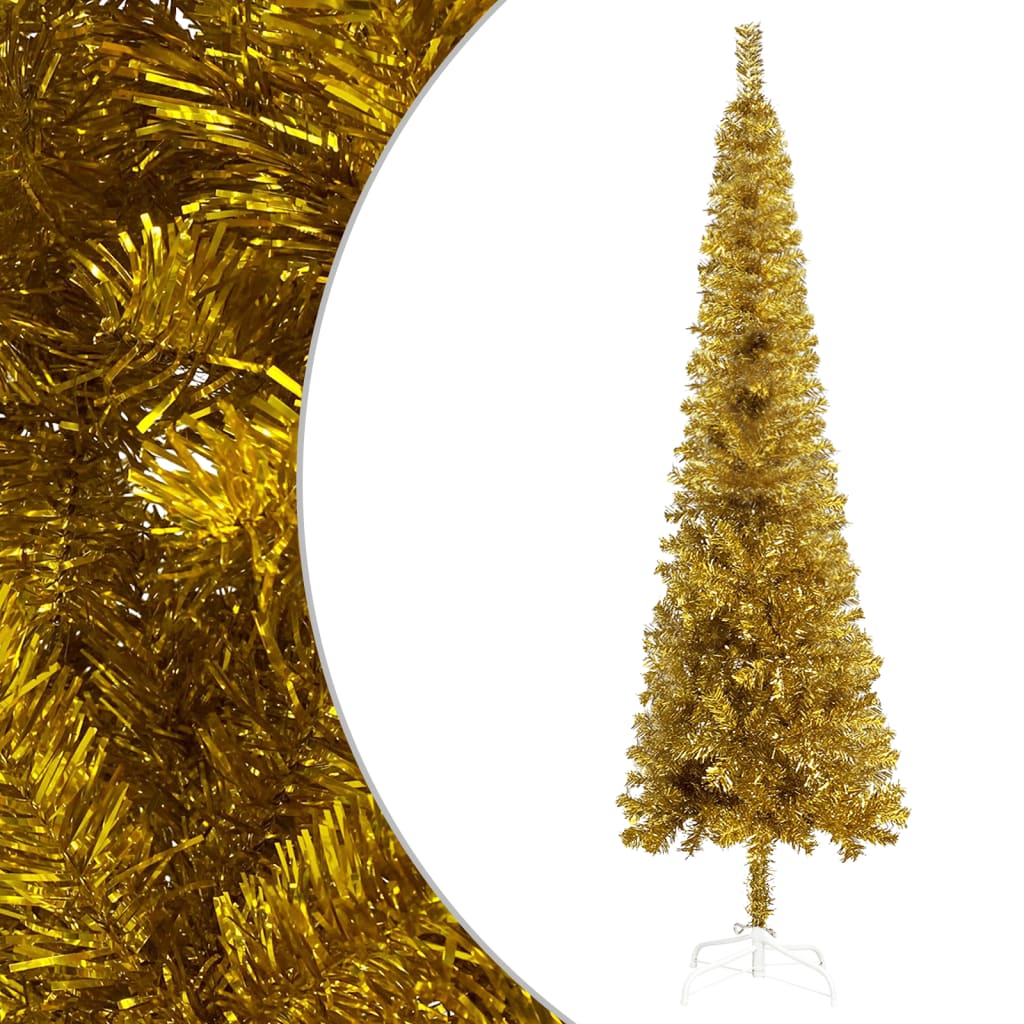 VidaXL Kerstboom klein 120 cm goudkleurig