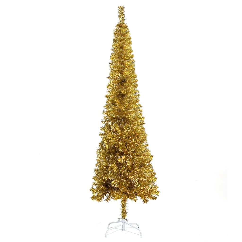 VidaXL Kerstboom klein 120 cm goudkleurig