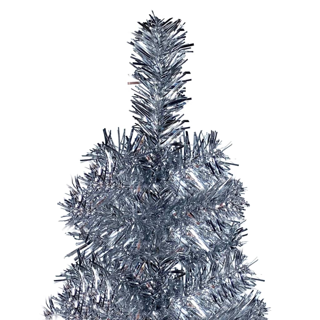 VidaXL Kerstboom klein 120 cm zilverkleurig