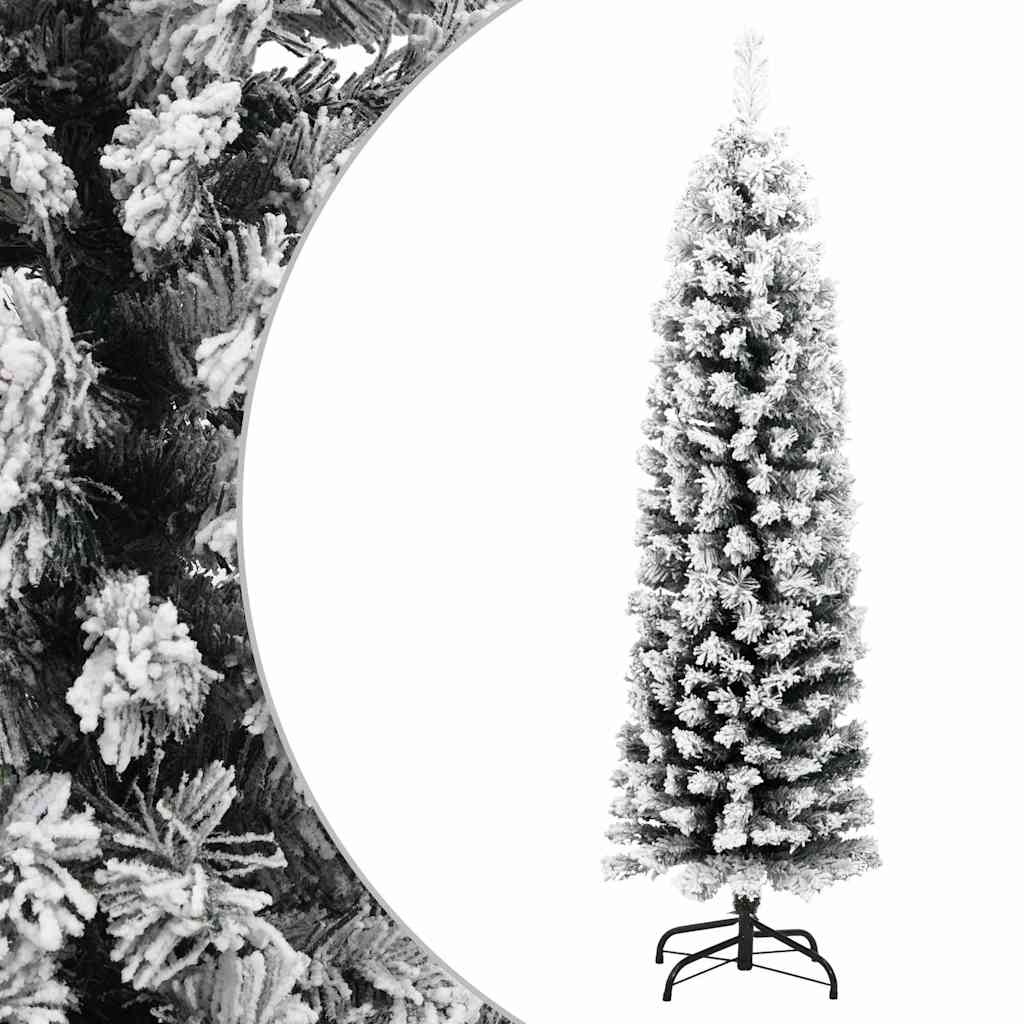 VidaXL Kunstkerstboom met sneeuw klein 120 cm PVC groen