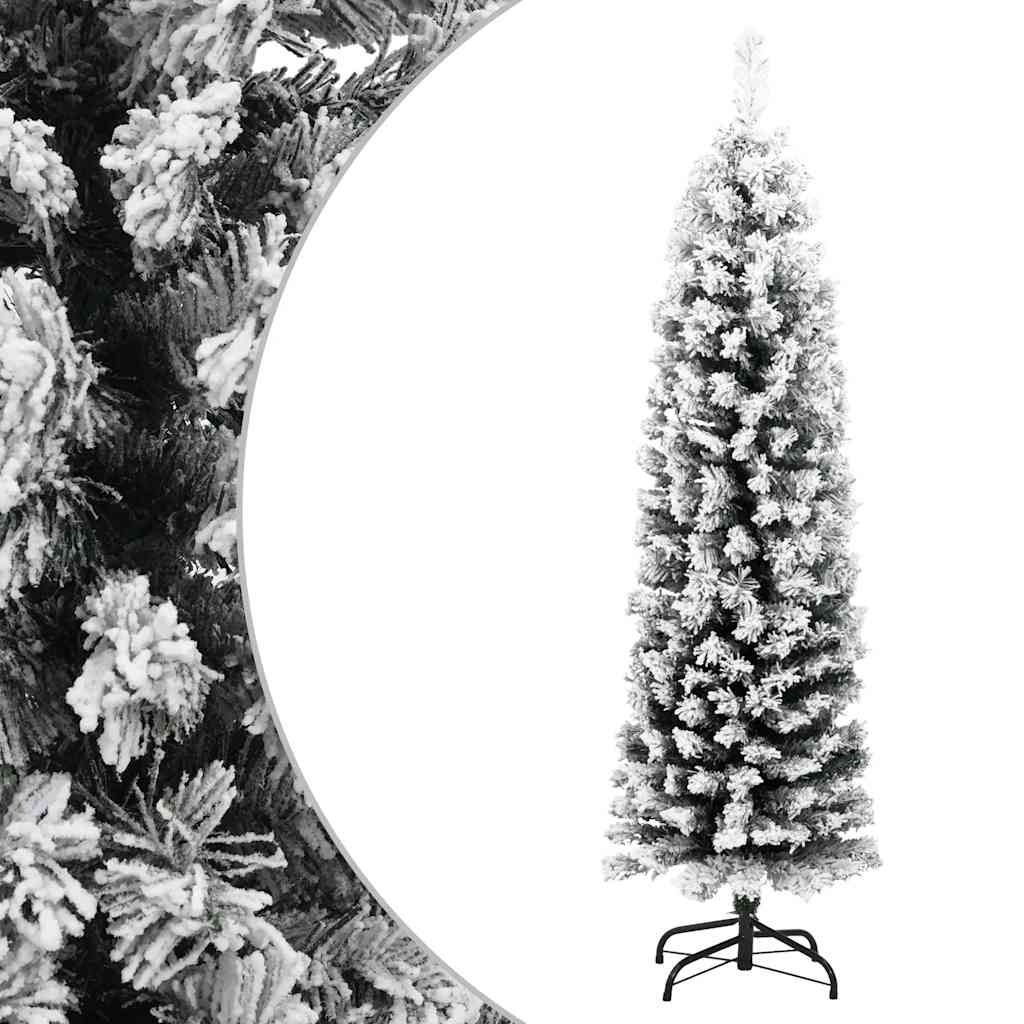 VidaXL Kunstkerstboom met sneeuw klein 120 cm PVC groen