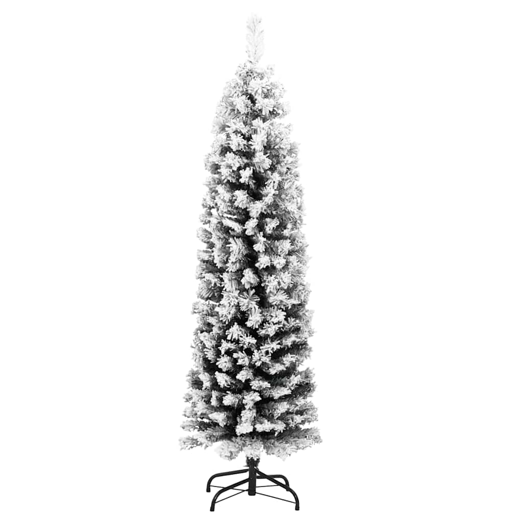VidaXL Kunstkerstboom met sneeuw klein 120 cm PVC groen
